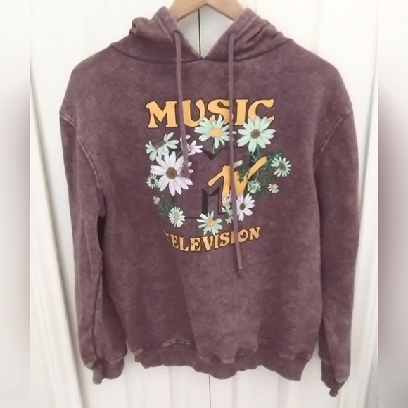 Vintage Look/" Distressed Look" MTV Hoodie - Picture 1 of 12